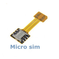 Новинка, адаптер Micro SD с двумя SIM-картами, 38 мм, для Android, удлинитель 2, адаптер Nano Micro SIM для Xiaomi Redmi, для телефона Samsung