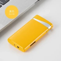 Новая ультратонкая ветрозащитная зажигалка с плоским пламенем и двойным огнем, видимая газовая зажигалка с окошком и прямым впрыском, надувная металлическая зажигалка для сигар