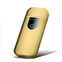 Новинка дуговая электрическая зажигалка со сканером отпечатков пальцев Usb Зажигалка для сигарет металлическая перезаряжаемая Зажигалка двухсторонний нагревательный провод