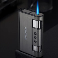 2 в 1 чехол для автоматической сигареты металлическая сигаретная коробка светильник кой аксессуары для курения гаджеты для мужчин Прямая поставка