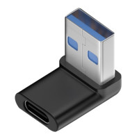 Переходник-удлинитель с вилки USB 3,0 на гнездо типа C под прямым углом 90 градусов