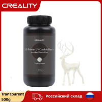 Смола для 3D-принтера Creality 0,5 кг/1 кг нм, УФ-отверждаемая смола с высокой точностью, низким запахом, быстроотверждаемая стандартная Фотополимерная смола