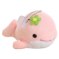 Брелок с животным, подвеска, пушистый брелок с дельфином, украшение для сумки для детей и взрослых, толстый дельфин, искусственный декор для школы