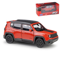 Модель спортивного автомобиля Jeep Renegade Trailhawk, модель литая миниатюрного автомобиля, коллекционная игрушка, подарок для мальчиков, 1/36