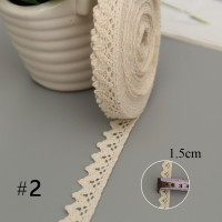5 метров, хлопковая кружевная отделка, лента, бежевая швейная отделка, кружевная лента, кружевная ткань для вязания крючком, ткань для рукоделия, свадебной вечеринки