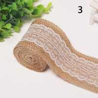 1 м натуральная кружевная лента из джутовой ткани, искусственное украшение, рулон, товары для рождественской вечеринки, ремесла «сделай сам»