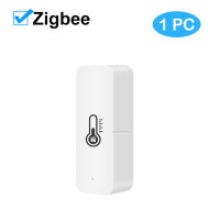 Умный Wi-Fi датчик температуры и влажности Tuya ZigBee, комнатный гигрометр, контроллер, мониторинг для Alexa Google Home