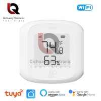 Tuya Smart WiFi/Zigbee Датчик температуры и влажности Внутренний гигрометр Термометр с ЖК-дисплеем Поддержка Alexa Google Home