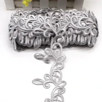 1 ярд золотые вышитые кружева для косплея платья Аппликации утюгом на европейском винтажном стиле Сделай Сам одежда отделка