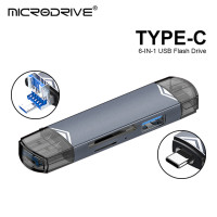 Кардридер 6 в 1 с USB 3,0 на Type C Micro USB универсальный OTG адаптер многофункциональный адаптер SD TF Высокоскоростная передача