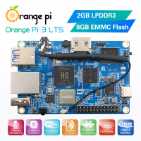 Чехол Orange Pi 3 LTS + ABS черный, HDMI + WIFI + BT5.0, компьютер с открытым исходным кодом, работает на Android 9,0/Ubuntu/ Debian OS