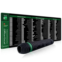 Ярлыки EXCO Excel, коврик для мыши, большой Расширенный Офисный Компьютерный Настольный коврик, большой коврик для мыши с клавиатурой со стандартной нескользящей основой