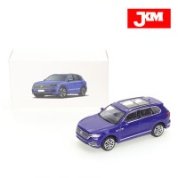 Внедорожник JKM 1/64 Volkswagen Touareg, черный, белый, синий цвет, автомобиль из сплава, модель литая металлическая автомобиля, детские рождественские подарочные игрушки для мальчиков