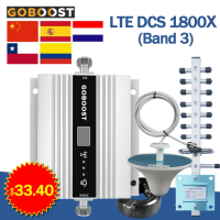 Усилитель сигнала 4G GSM 900 МГц Ретранслятор 2G 3G 4G усилитель сотовой связи LTE DCS 1800 2100 усилитель сигнала для сотового телефона усиление 68 дБ