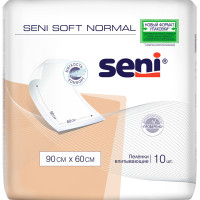 Пеленки впитывающие одноразовые Seni Soft Normal 90 x 60 см, 10 шт.