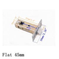 Плоская трубчатая защелка замок с язычком мм или 45 мм, внутренняя дверная защелка JCX1061