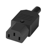 Черная Сетевая розетка CE IEC320 C13 C14 AC PDU UPS, многоразовая вилка подключения, Электрическая аккумуляторная розетка, док-розетка 10 А 250 В