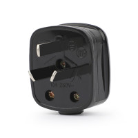 Австралия, 3 полюса, 10 А, мужская модель, оригинальный разъем для сетевого фильтра Новой Зеландии, раздвижной трос, 250 В, белый, черный