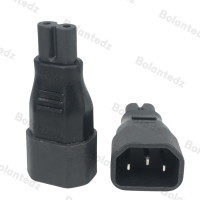 C14-C7 IEC 320 C14-C7, 3-полюсный штекер на 2-полюсный Женский, фигурка 8, адаптер питания, конвертер 10 А, 250 В, A021