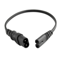 Штекер IEC 320 C8 к гнездовому разъему C7, шнур питания переменного тока с переключателем, Удлинительный кабель питания типа 8, переключатель 30 см