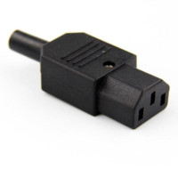 Черный локоть C13 C14 PDU стандартная проводка штепсельная Вилка для монтажа разъем IEC штепсельная розетка шнур питания Встроенный кабель электрическая розетка переменного тока