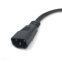 Y-образный разветвитель, шнур питания с 3-зубчатым штекером IEC320 C14, адаптер питания переменного тока в C7 + C13