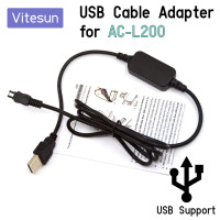 USB-кабель питания Vitesun, адаптер переменного тока L200, Φ для Sony AC-L200 DSC HX100