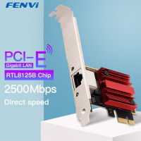 FENVI 2,5G PCI-E к RJ45 сетевая карта RTL8125B чип 100/1000 Мбит/с 2,5 Гбит/с Ethernet проводной LAN контроллер адаптер для Win7/8/10/11