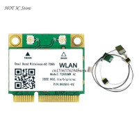 1200 Мбит/с Bluetooth-совместимая 4,2 Mini PCI-E Wi-Fi карта AC7265 Wireless 7265 802.11ac 2,4G 5Ghz для ноутбука 7260HMW
