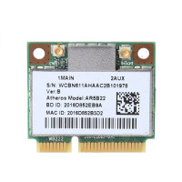 AR9462 AR5B22 WB222 Половина мини PCIe 300 Мбит/с Bluetooth4.0 WLAN Wi-Fi адаптер беспроводной карты для ПК компьютера ноутбука комплект аксессуаров