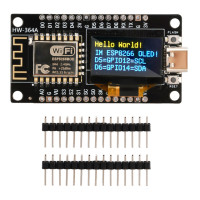 Макетная плата Nodemcu ESP8266, последовательный модуль Wi-Fi CH340G с OLED-экраном 0,96 для Arduino/Micropython ESP8266