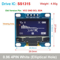 Модуль дисплея TZT 0,96 дюйма IIC SPI серийный 7/4Pin белый/синий/желтый OLED SSD1306 12864 стандарта для Arduino