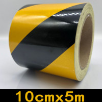 Самоклеящаяся светоотражающая предупреждающая лента безопасности Светоотражающая лента для дорожного движения на строительной площадке