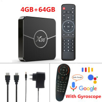 Смарт-ТВ-приставка X98 plus Android 11 Amlogic S905W2 AV1  2.4 ГГц и 5.8 ГГц Wi-Fi 4K BT 4 Гб 64 Гб Youtube Media Player приставка