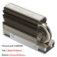 COOLLEO HR-09 M.2 2280 M.2 SSD-радиатор, твердотельный накопитель, радиатор, полностью гальванизированная сварка, радиатор AGHP
