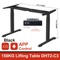 Регулируемый стоечный стол, стол для электрического подъема, регулируемый по высоте компьютерный стоечный стол, стойка для ног, контроллер, подъемная колонка