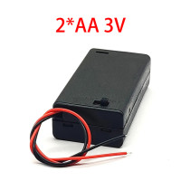 Держатель для аккумулятора AA 1/2/3/4 с переключателем, держатель для аккумулятора с крышкой, 1,5 в, коробка для хранения аккумуляторов AA с проводами, разъем для аккумулятора