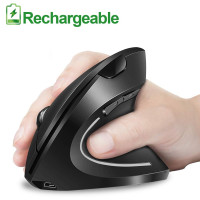 Беспроводная Вертикальная Эргономичная оптическая мышь SGEYR, 2,4 ГГц, 3 регулируемых разрешения, 1000/1200/1600 DPI