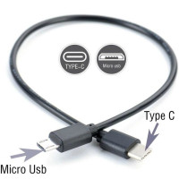 Зарядный кабель OTG с портом Type-C на Micro USB