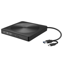 Портативный Новый VCD CD DVD горелка USB 3 0 Type c Внешний DVD Оптический привод для компьютеров ноутбуков