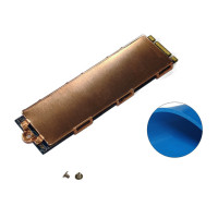 M.2 NVME SSD Heastink с нанотермопрокладками, медный радиатор, рандомная термопрокладка для M2 2280 SSD, тепловой радиатор для ноутбука