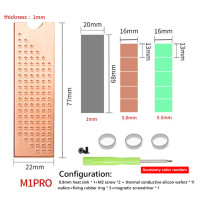 Радиатор M.2 для ноутбука, медный радиатор для SSD-накопителя 2280 дюйма, силиконовая термопрокладка, игровой ноутбук, обновленные охлаждающие аксессуары по индивидуальному заказу