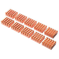 Охлаждающая пластина из чистой меди для хранения видеопамяти, игольчатая колонка, радиатор для чипсета из красной меди, материнские платы, видеокарты, чипы, радиатор