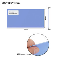 Теплопроводная термопрокладка 100x200 мм 6 Вт/мК, охлаждающая проводящая силиконовая прокладка для радиатора процессора, термопрокладки
