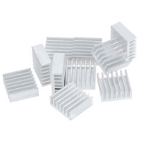 10 шт., алюминиевые радиаторы 14 х14х6 мм