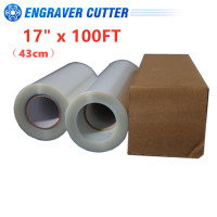 Водостойкая молочная прозрачная пленка CALCA 17 ''×100 футов для струйной печати, 1 рулон