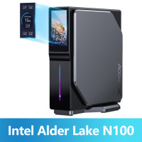 Игровой мини-ПК ACEMAGIC S1, Windows 11, Intel 12th Alder Lake N100, DDR4, 16 ГБ, 512 ГБ, WIFI5 ,Bluetooth 4,2, VGA, игровой компьютер