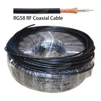 Новый Удлинительный кабель RG58, гибкий коаксиальный антенный с низким коэффициентом потери 4G, черный кабель с сопротивлением 50 Ом