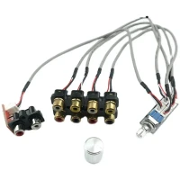 4 канальный с двухканальным аудио источник коммутационная плата предусилителя переключатель сигнала с крепежными винтами