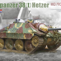 TAKOM 2171X масштаб 1/35, Jagdpanzer 38(t) Hetzer, среднее производство без внутреннего комплекта, ограниченная серия моделей